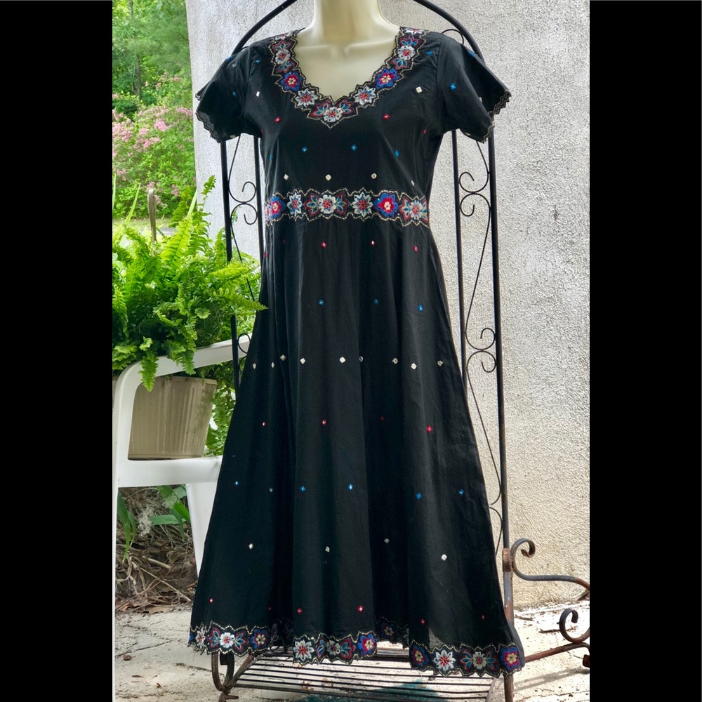 Adorable Folkloric  Cotton Dress NWOT